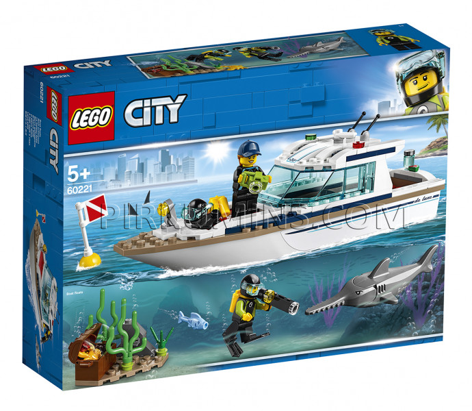 60221 LEGO® City Яхта для дайвинга, c 5+ лет NEW 2019!