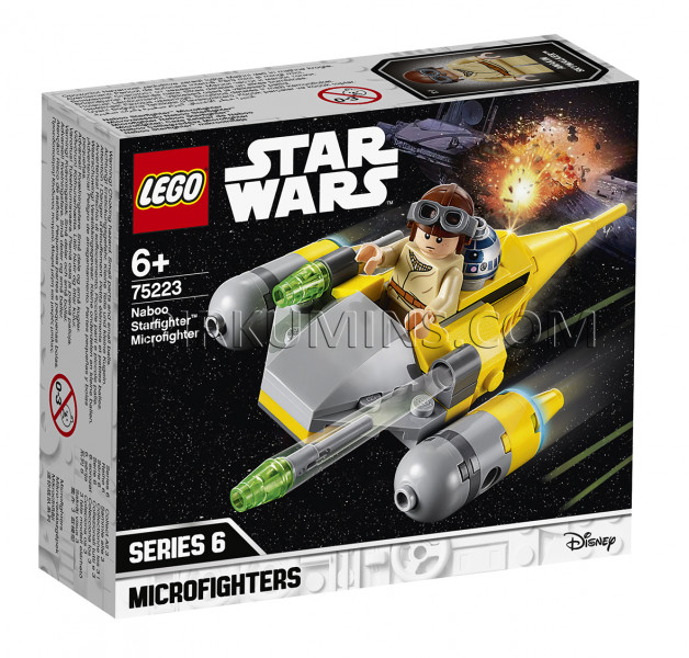 75223 LEGO® Star Wars Naboo Starfighter™ mikrocīnītājs, no 6+ gadiem NEW 2019!