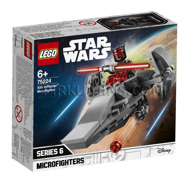 75224 LEGO® Star Wars Микрофайтеры: Корабль-лазутчик ситхов, c 6+ лет NEW 2019!