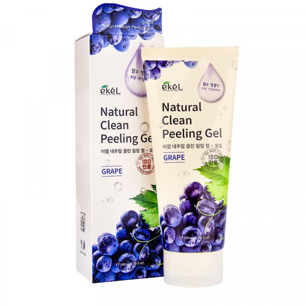 Ekel Grape Natural Clean Peeling Gel Attīrošs pīlings-gēls ar vīnogu ekstraktu, 100ml