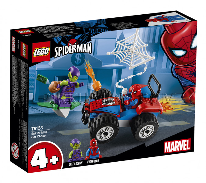76133 LEGO® Super Heroes Zirnekļcilvēka pakaļdzīšanās ar automašīnu, no 4+ gadiem NEW 2019!