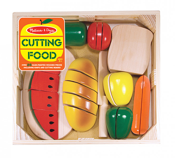 Melissa & Doug rotaļlieta griežamais koka ēdiens, 10487