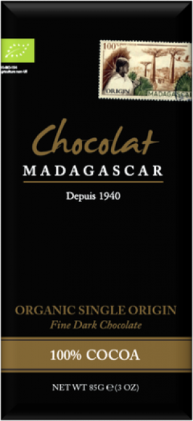 Madagascar 100% tumšā šokolāde, 85g