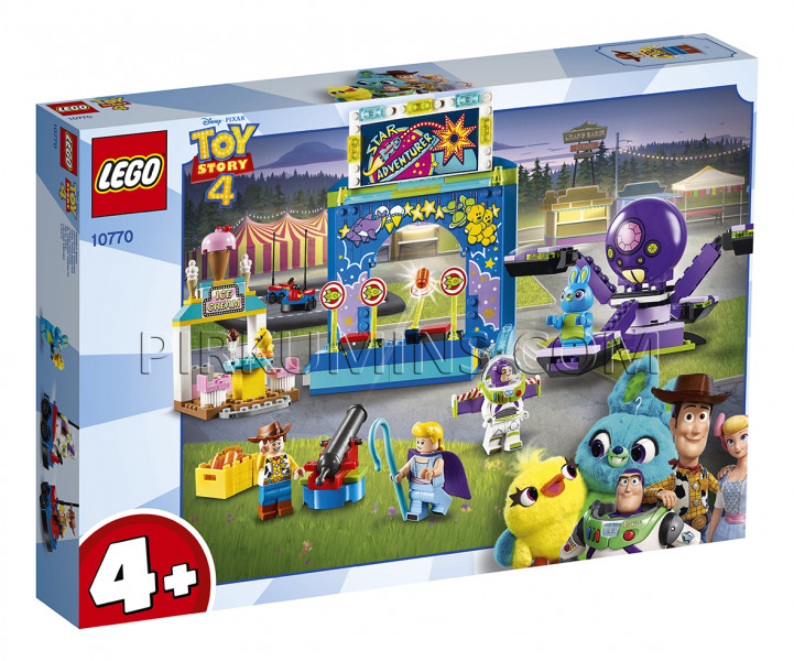 10770 LEGO® Toy Story 4 Baza un Vudija karnevāla mānija!, no 4+ gadiem NEW 2019!