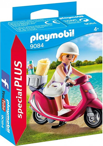 9084 PLAYMOBIL® Special Plus Meitene ar motorolleru, no 4+