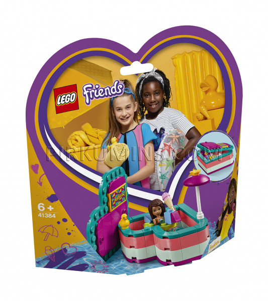 41384 LEGO® Friends Летняя шкатулка-сердечко для Андреа, c 6+ лет NEW 2019!