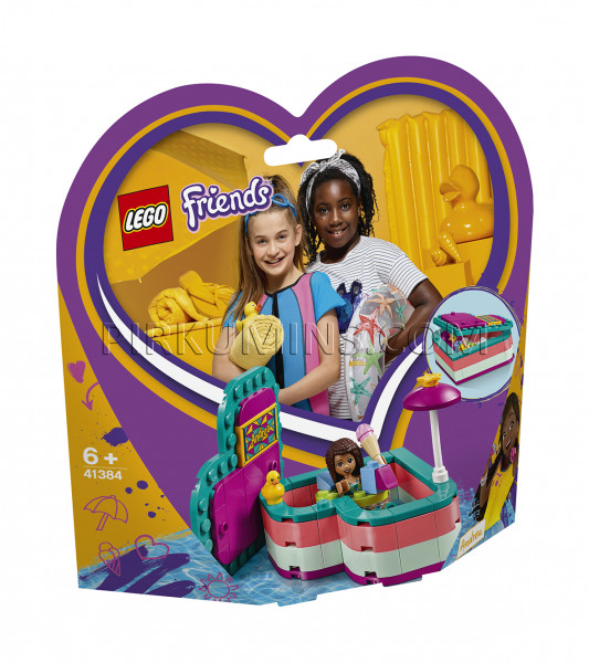 41384 LEGO® Friends Andrea vasarīgā sirds formas kārba, no 6+ gadiem NEW 2019!