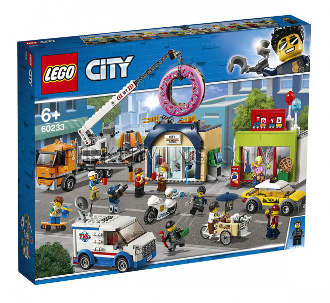 60233 LEGO® City Открытие магазина по продаже пончиков, c 6+ лет NEW 2019!