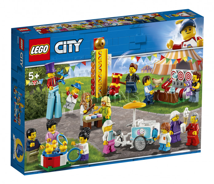60234 LEGO® City Комплект минифигурок «Весёлая ярмарка», c 5+ лет NEW 2019!