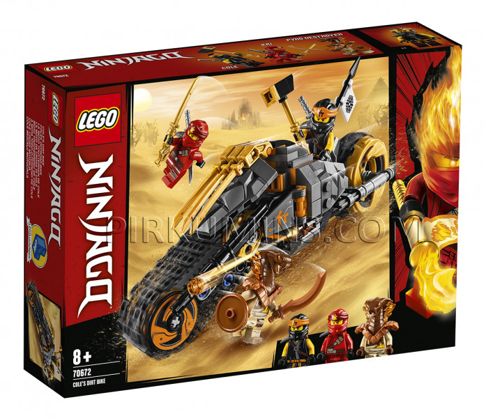 70672 LEGO® Ninjago Cole bezceļu motocikls, no 8+ gadiem NEW 2019!