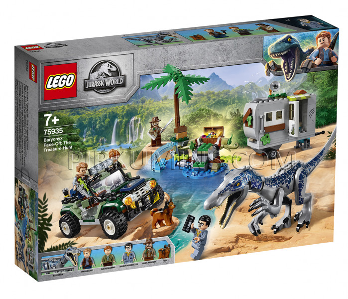75935 LEGO® Jurassic World Sastapšanās ar barioniksu: dārgumu meklēšana, no 7+ gadiem NEW 2019!