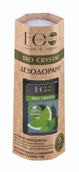 EO Laboratories. Dezodorants Deo Crystal ar citrona un apelsīna ekstraktu, 50ml