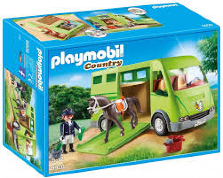 6928 PLAYMOBIL® Country Zirgu pārvadājamais transportlīdzeklis, no 4+