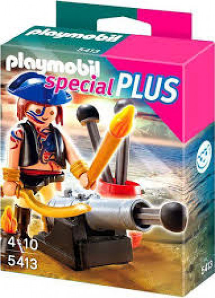 5413 PLAYMOBIL® Special Plus Pirāts ar lielgabalu, no 4+