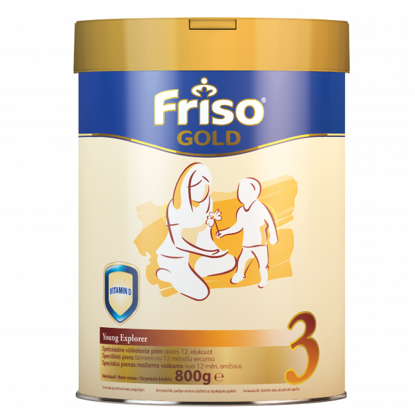Piena maisījums FRISO Gold 3, no 12 mēn., 800g