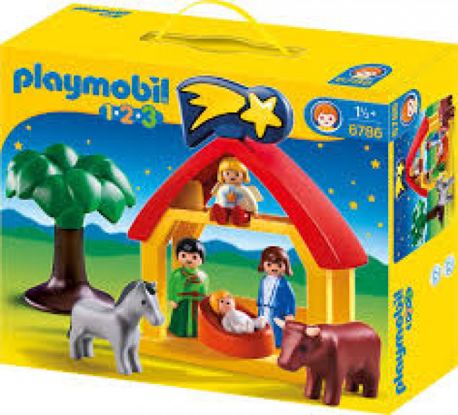 6786 PLAYMOBIL® 1.2.3 Ziemassvētku silīte ,no 1.5+