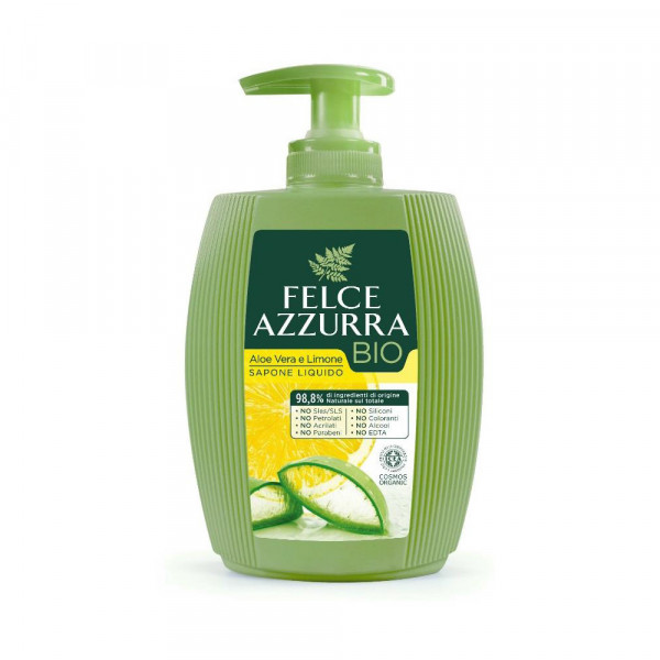 FELCE AZZURRA BIO Šķidrās ziepes Aloe & Limone, 300ml