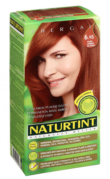 Naturtint Naturally Better matu krāsa 6.45 tumši dzintarblonda, 165ml