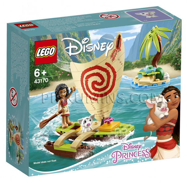 43170 LEGO® Disney Princess Vaianas piedzīvojums okeānā, no 6+ gadiem NEW 2020!