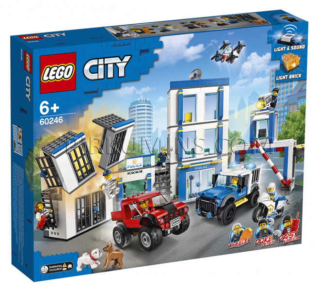 60246 LEGO® City Policijas iecirknis, no 6+ gadiem NEW 2020! (Maksas piegāde eur 3.99)