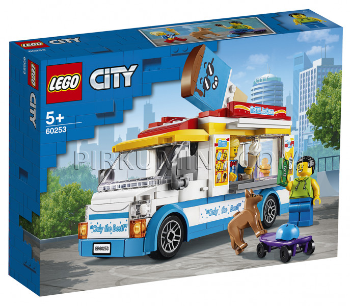 60253 LEGO® City Грузовик мороженщика, c 5+ лет NEW 2020! (Maksas piegāde eur 3.99)