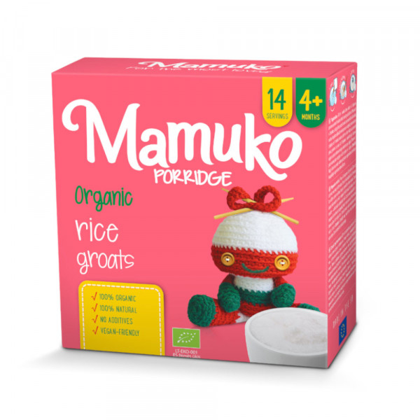 MAMUKO Ekoloģisku rīsu putra, no 4 mēn., 240g