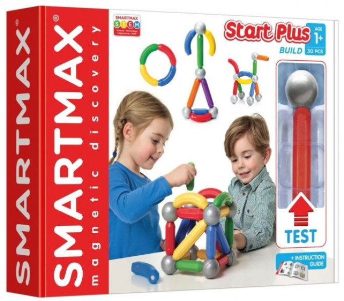 Smartmax Magnētiskais konstruktors Starter plus 1+, (30gb)SMX310