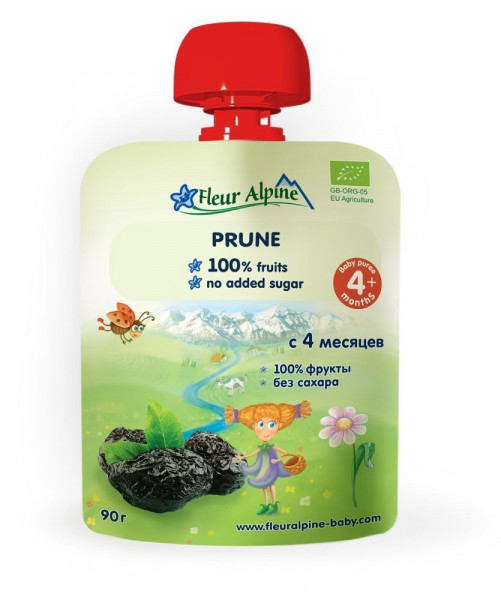 Izpārdošana! Fleur Alpine Plūmju biezenis no 4mēn, 90g, der.term. 28.02.2023