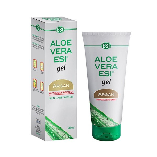 ESI Aloe vera gel hipoalerģisks Alvejas un aragana krēms, 200ml