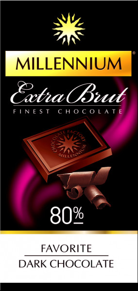MILLENNIUM Tumšā šokolāde 80%, 100g