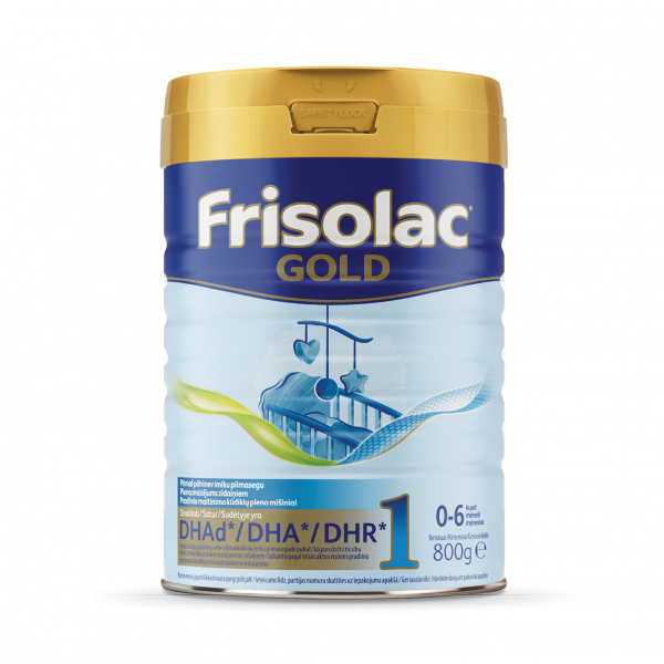 Piena maisījums FRISOLAC Gold 1, no 0 līdz 6 mēn., 800g