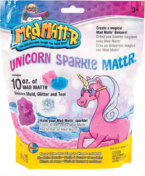 Mad Mattr veidošanas pasta ROZĀ,BALTA,ZILA.Unicorn,283g (no 3 gadiem)