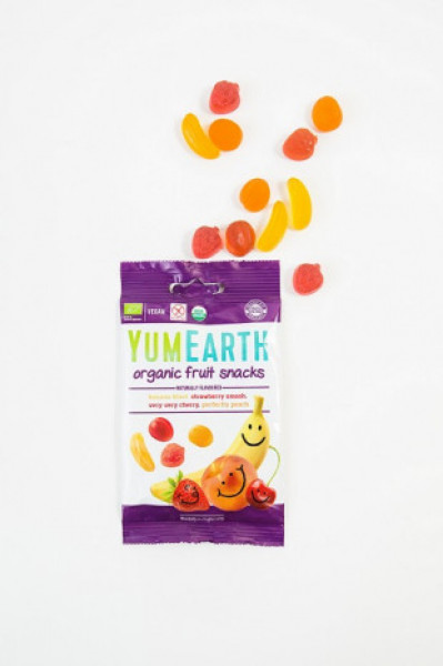 YumEarth BIO Želejkonfektes ar dažādu augļu un ogu garšu, 50g