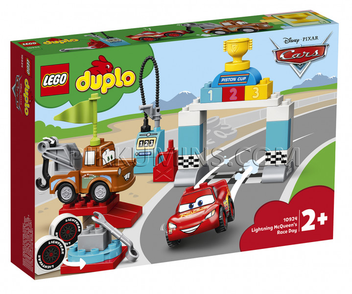 10924 LEGO® DUPLO Zibens Makvīna sacīkšu diena, no 2+ gadiem NEW 2020! (Maksa par piegādi - 3.99 eur)