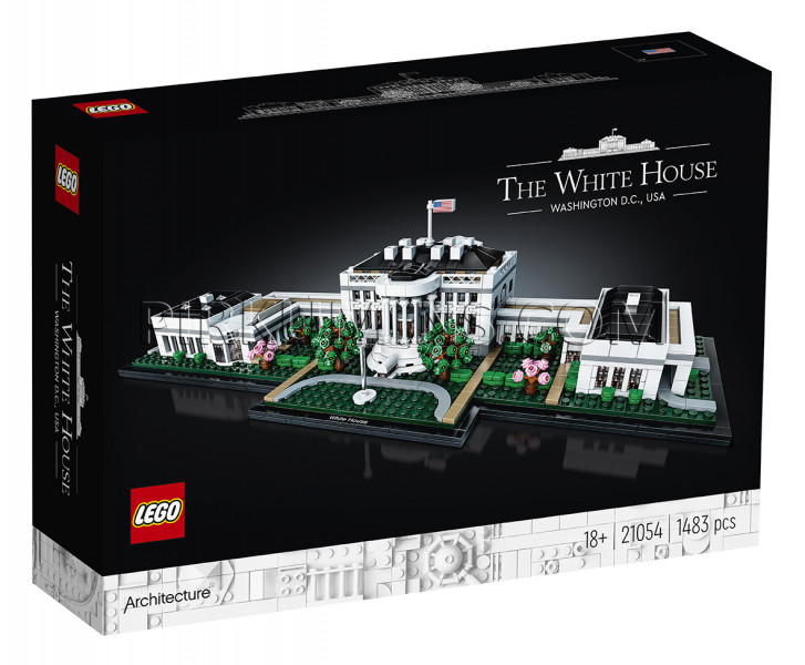 21054 LEGO® Architecture Baltais nams, no 18+ gadiem NEW 2020! (Maksas piegāde eur 3.99)