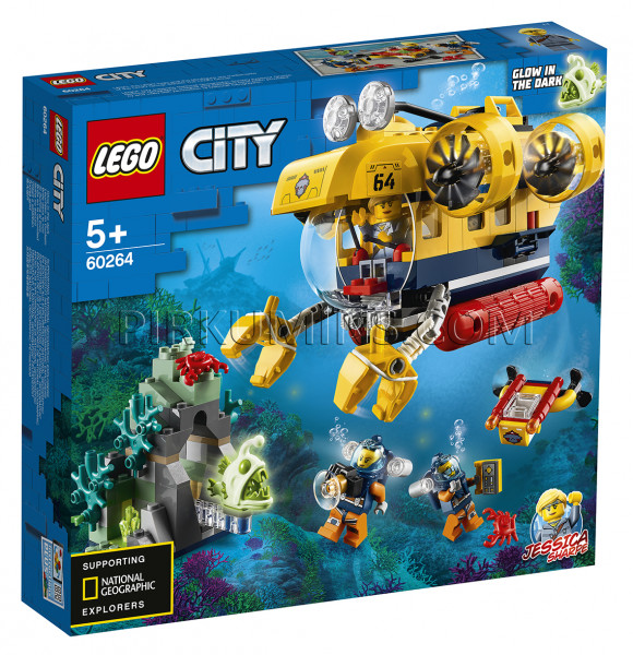 60264 LEGO® City Okeāna izpētes zemūdene, no 5+ gadiem NEW 2020!