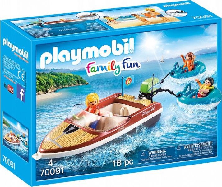 70091 PLAYMOBIL® Family Fun Motorlaiva, no 4+