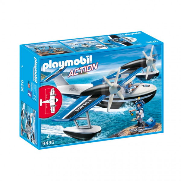 9436 PLAYMOBIL® City Action Policijas lidmašīna ar ūdens slēpēm,no 4+