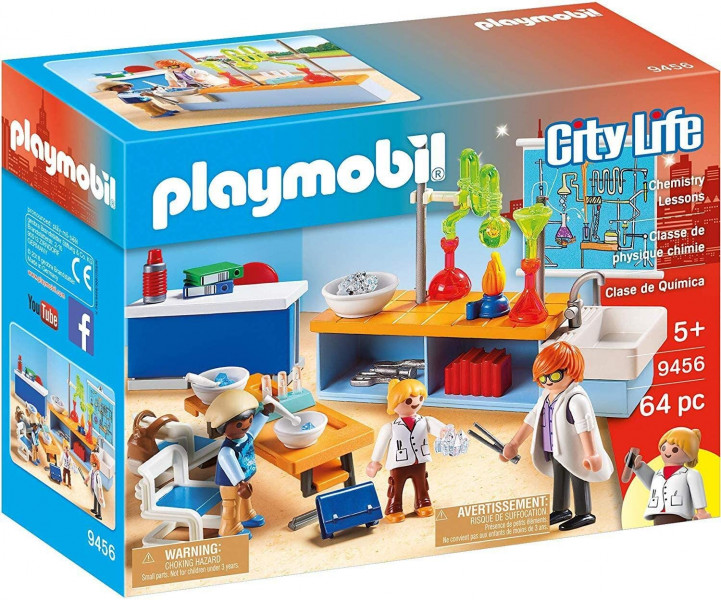 9456 PLAYMOBIL® City Life Ķīmijas kabinets, no 5+