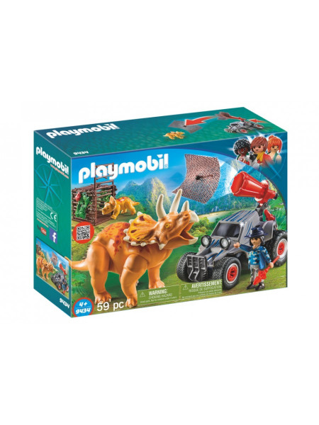 9434 PLAYMOBIL® DINO Ienaidnieku komanda un dinozaurs,no 4+