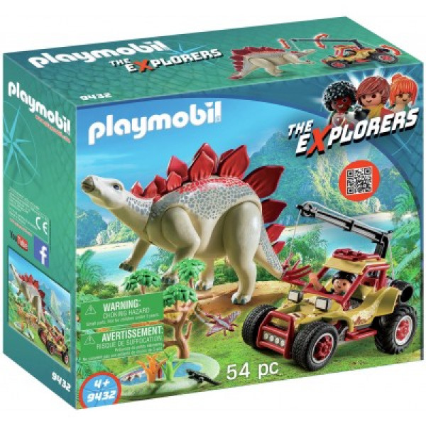 9432 PLAYMOBIL® DINO Pētnieku transportlīdzeklis ar dinozauru, no 4+