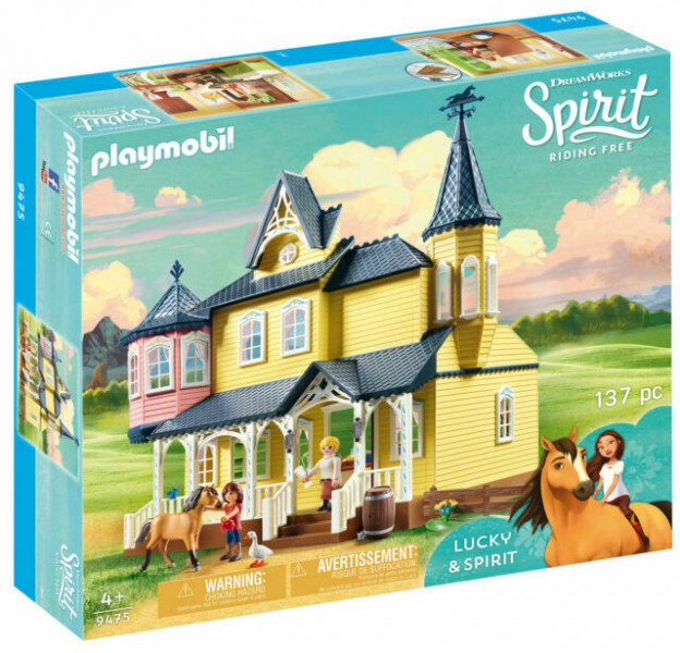 IZPĀRDOŠANA! 9475 PLAYMOBIL® Spirit Laimīgās mājas, no 4+