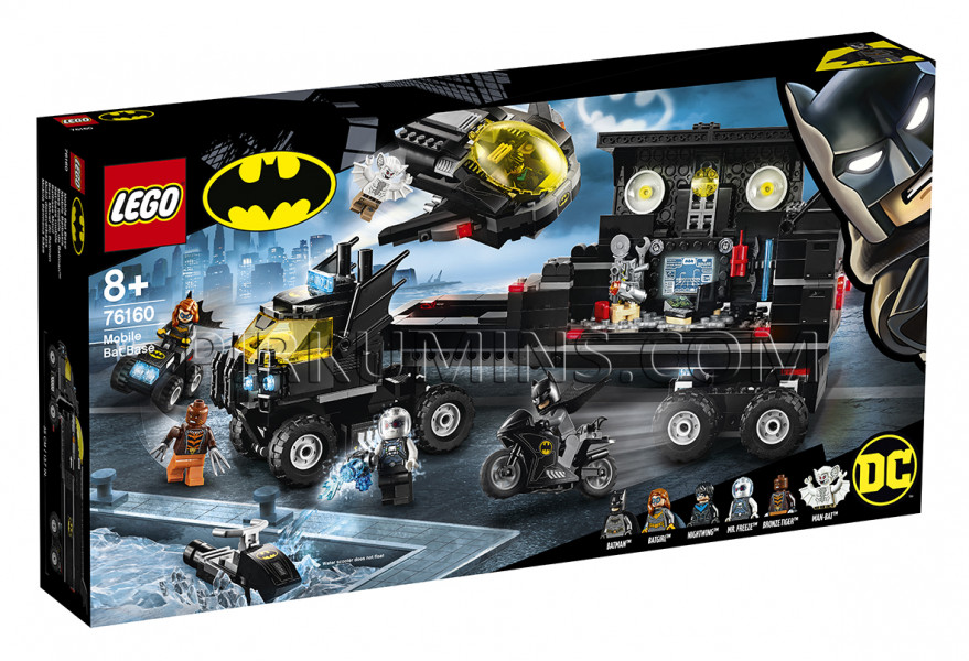 76160 LEGO® Batman Mobilā Betmena bāze, no 8+ gadiem NEW 2020!(Maksas piegāde eur 3.99)