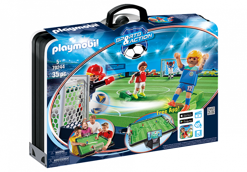 70244 PLAYMOBIL® Sports & Action Pārnēsājama futbola arēna, no 5+