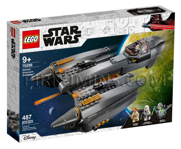 75286 LEGO® Star Wars Звёздный истребитель генерала Гривуса, c 9+ лет NEW 2020!