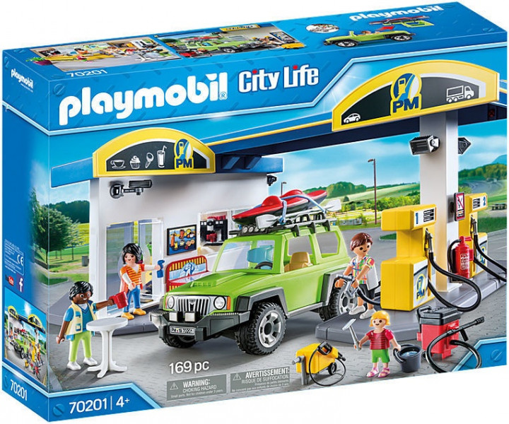70201 PLAYMOBIL® City Life Degvielas uzpildes stacija, no 4+