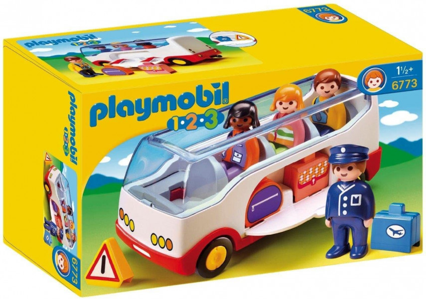 6773 PLAYMOBIL® 1.2.3 Lidostas autobus, no 1.5+