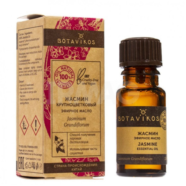 Botanika Jasmīnu ēteriskā eļļa, 10 ml.
