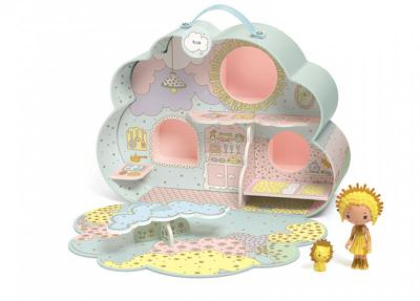 Djeco mini lelles māja Tinyly - Saulītes un Mias māja, 4-9gadiem, DJ06953