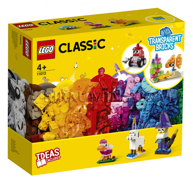 11013 LEGO® Classic Radošie caurspīdīgie klucīši, no 4+ gadiem NEW 2021! (Maksas piegāde eur 3.99)